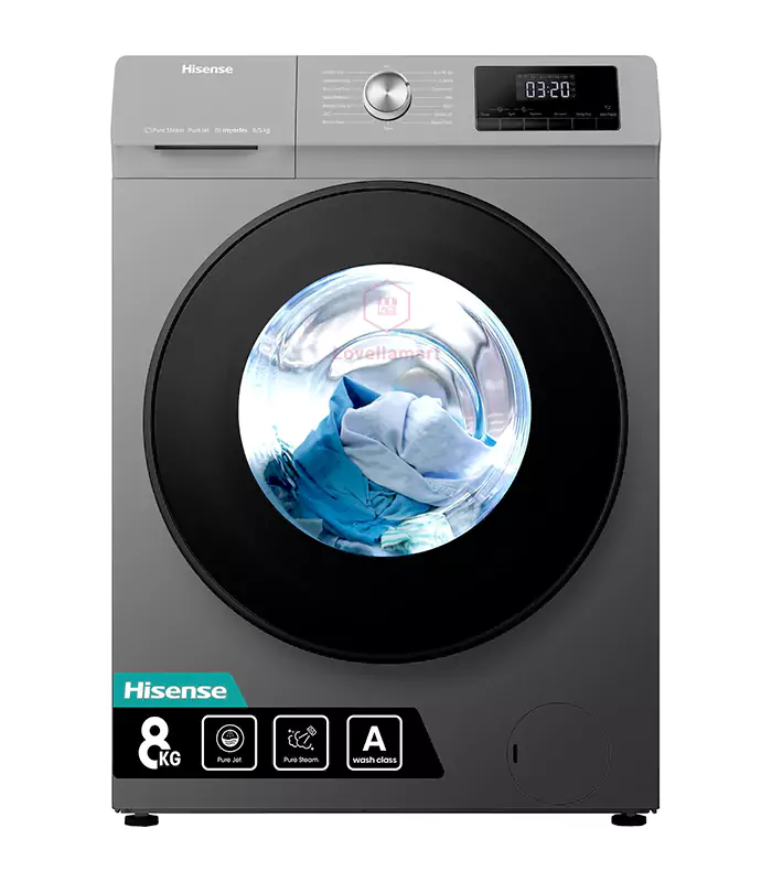 HISENSE 8KG FRONT LOAD Hisense 8KG WFQP8014EVMT Front Load Washing Machine - Image 1