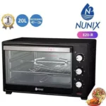 Nunix 20L Electric Rotisserie Oven With Free Grill - E20R