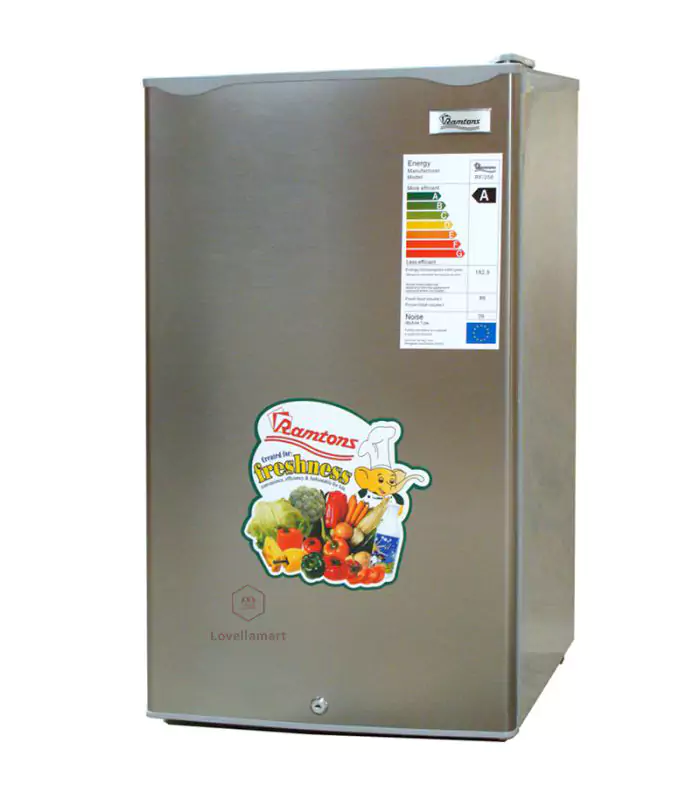 Ramtons RF214 – 90 Litres Single‑Door Direct‑Cool Fridge (Silver) Ramtons RF/214 – 90 Litres Single‑Door Direct‑Cool Fridge (Silver) - Image 1