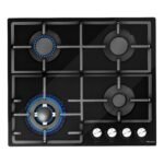 Hisense 60cm HHU60GAGB 4 Gas Built-In Hob Black - Image 3