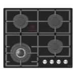 Hisense 60cm HHU60GAGB 4 Gas Built-In Hob Black