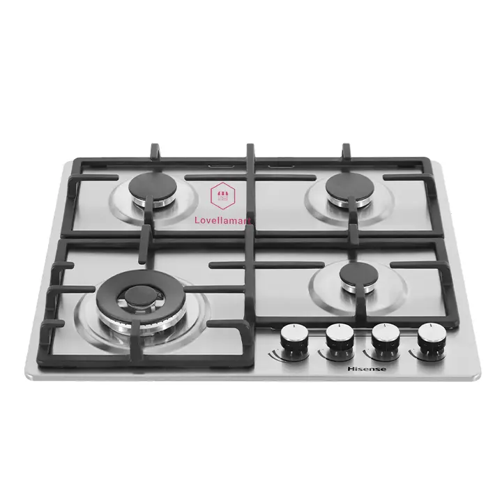 Hisense HHU60GAGR 60cm 4 Gas Built In Hob Hisense 60cm HHU60GAGR 4 Gas Burner Built-In Hob - Image 1