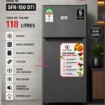 SmartPro 118L SFR-150-DTI Double Door Fridge - Direct Cool